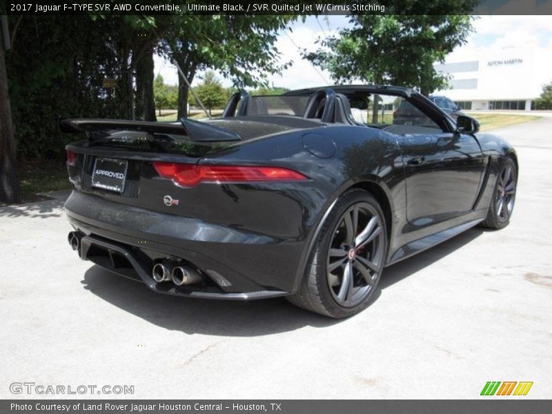 Ultimate Black / SVR Quilted Jet W/Cirrus Stitching 2017 Jaguar F-TYPE SVR AWD Convertible