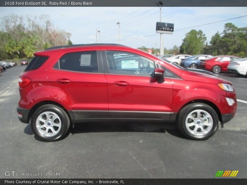 Ruby Red / Ebony Black 2018 Ford EcoSport SE