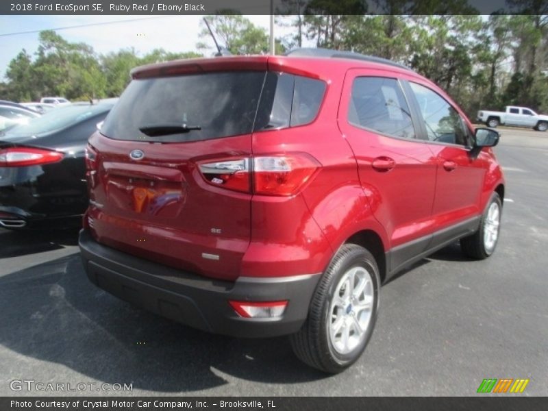Ruby Red / Ebony Black 2018 Ford EcoSport SE