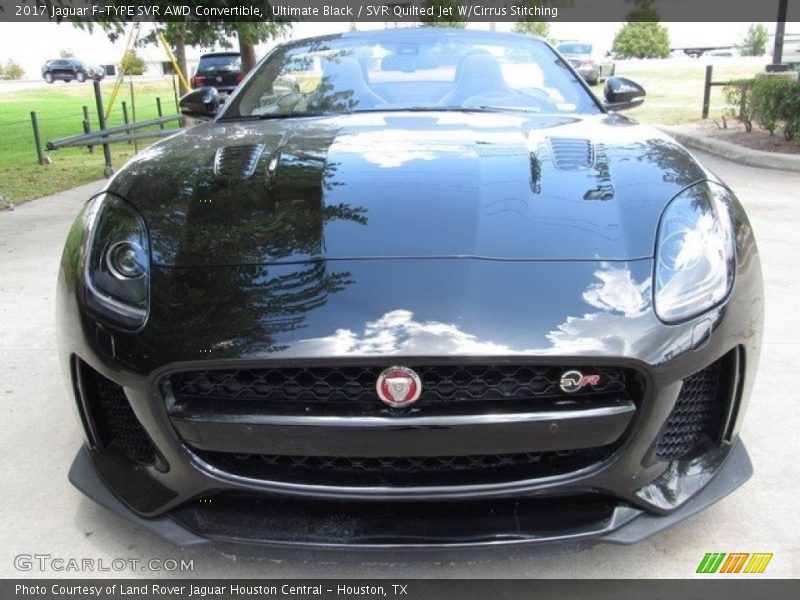 Ultimate Black / SVR Quilted Jet W/Cirrus Stitching 2017 Jaguar F-TYPE SVR AWD Convertible