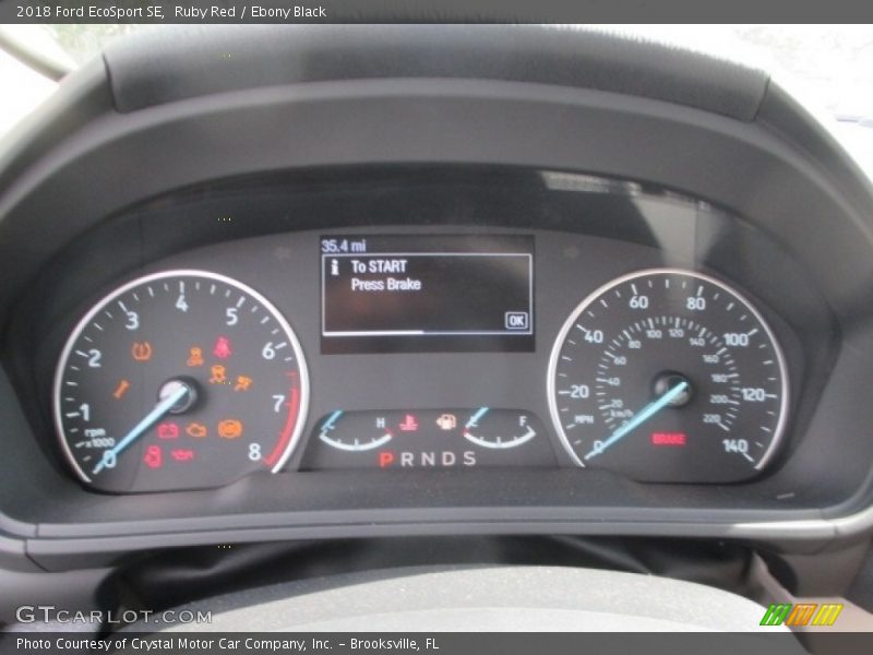 Ruby Red / Ebony Black 2018 Ford EcoSport SE