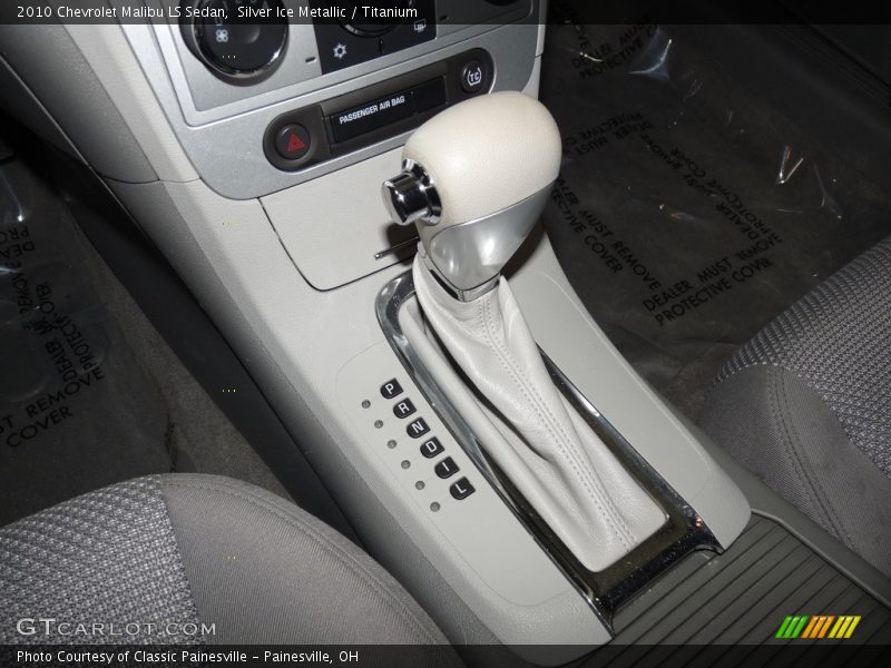 Silver Ice Metallic / Titanium 2010 Chevrolet Malibu LS Sedan