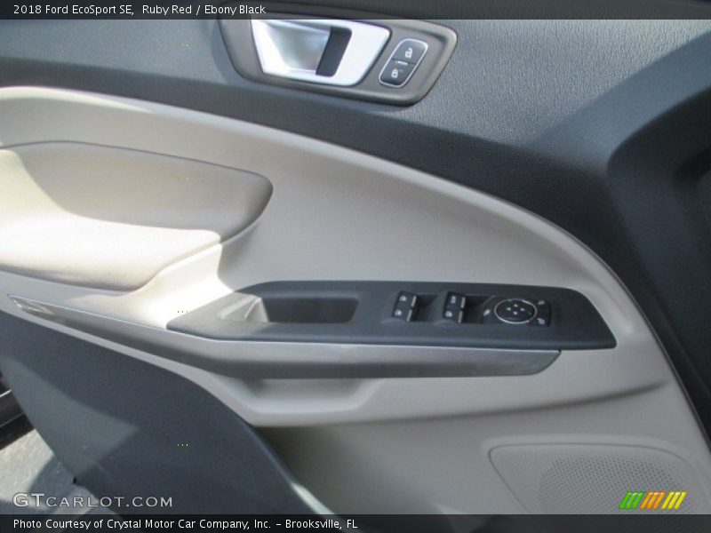 Ruby Red / Ebony Black 2018 Ford EcoSport SE