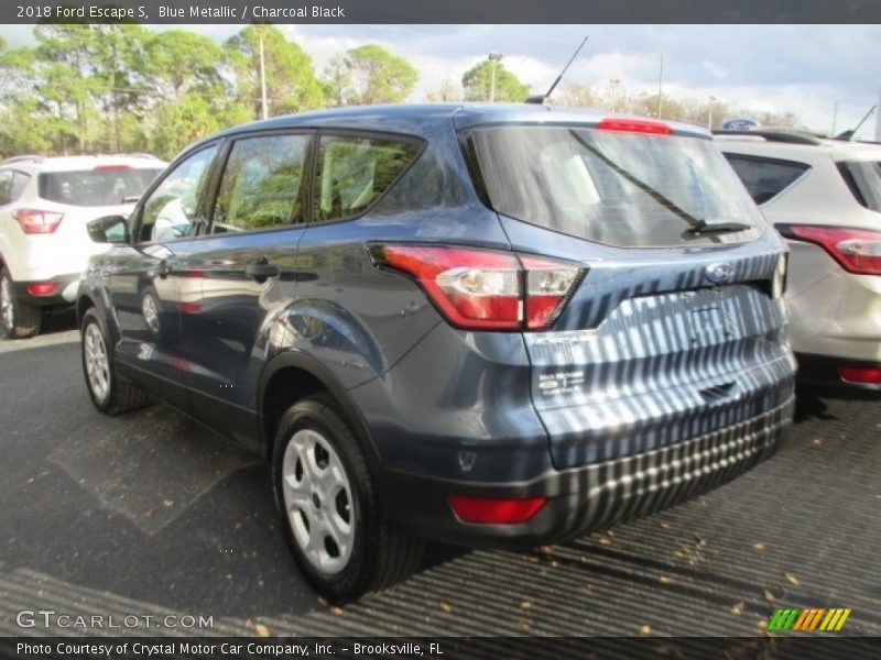 Blue Metallic / Charcoal Black 2018 Ford Escape S