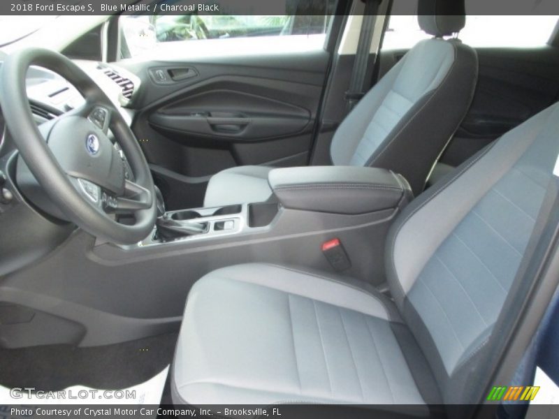 Blue Metallic / Charcoal Black 2018 Ford Escape S