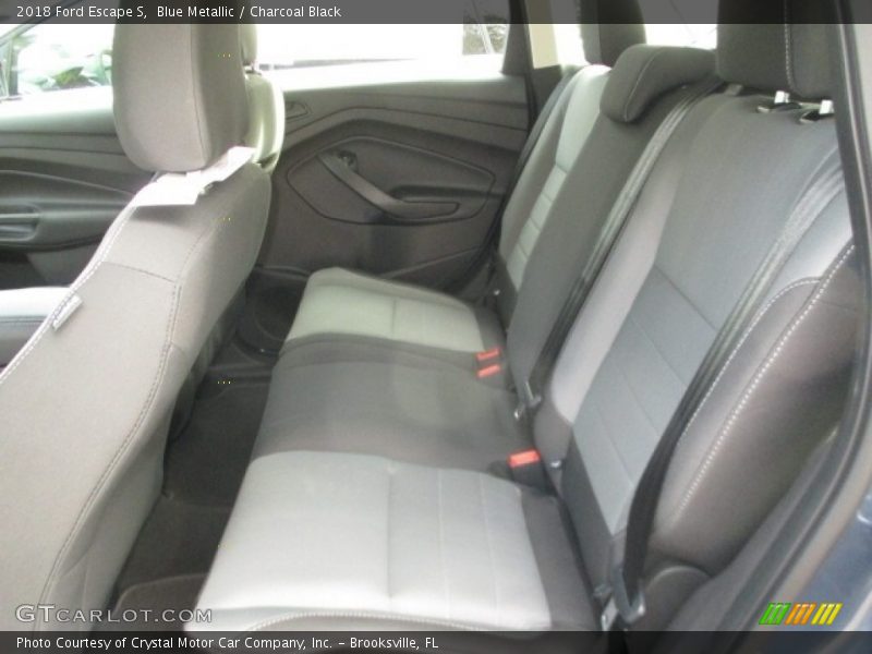 Blue Metallic / Charcoal Black 2018 Ford Escape S
