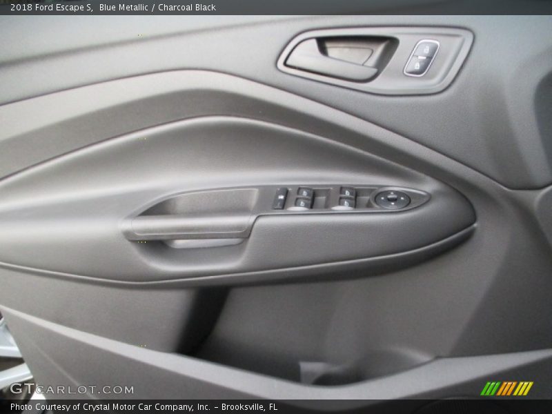 Blue Metallic / Charcoal Black 2018 Ford Escape S