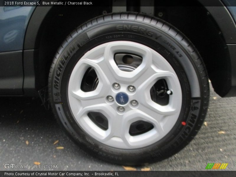 Blue Metallic / Charcoal Black 2018 Ford Escape S