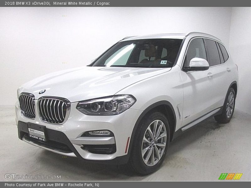 Mineral White Metallic / Cognac 2018 BMW X3 xDrive30i