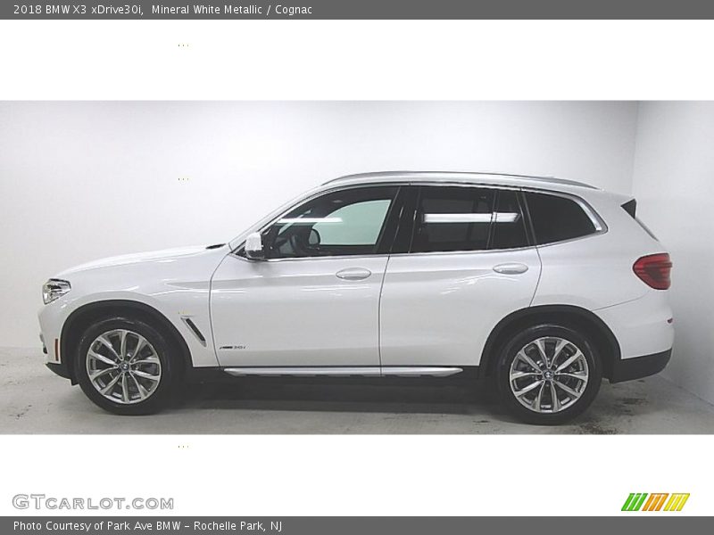Mineral White Metallic / Cognac 2018 BMW X3 xDrive30i