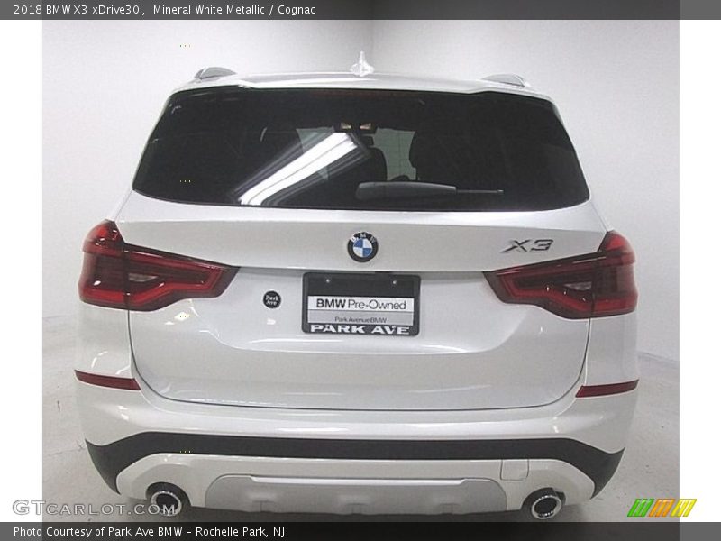 Mineral White Metallic / Cognac 2018 BMW X3 xDrive30i