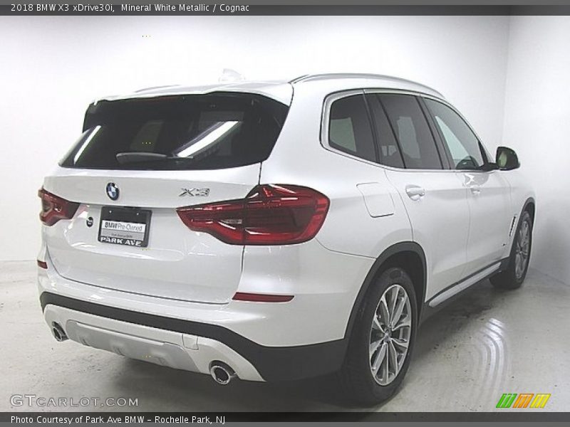 Mineral White Metallic / Cognac 2018 BMW X3 xDrive30i