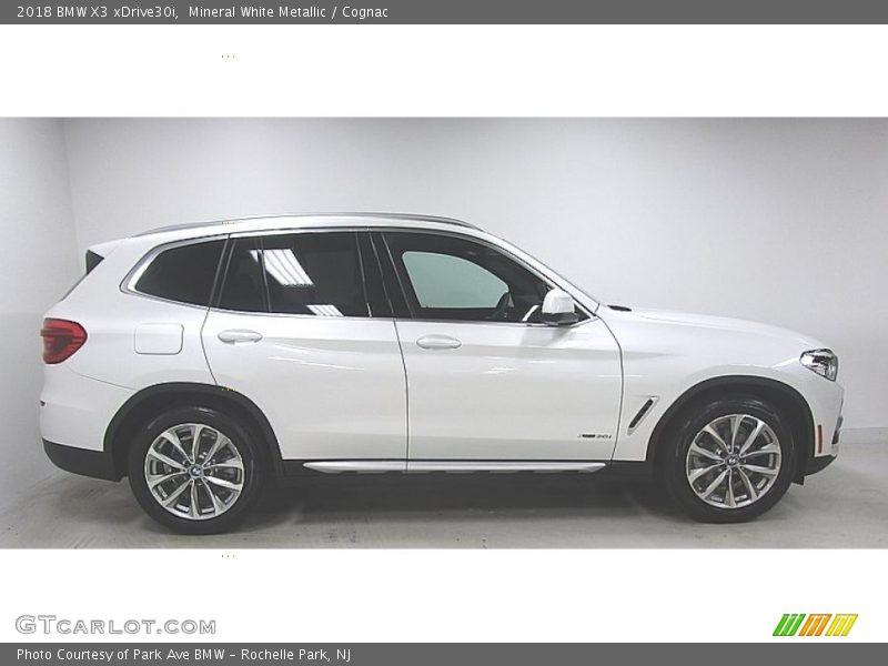 Mineral White Metallic / Cognac 2018 BMW X3 xDrive30i