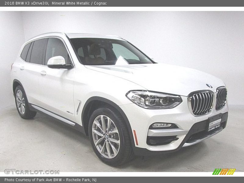 Mineral White Metallic / Cognac 2018 BMW X3 xDrive30i