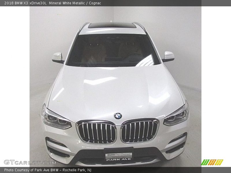Mineral White Metallic / Cognac 2018 BMW X3 xDrive30i