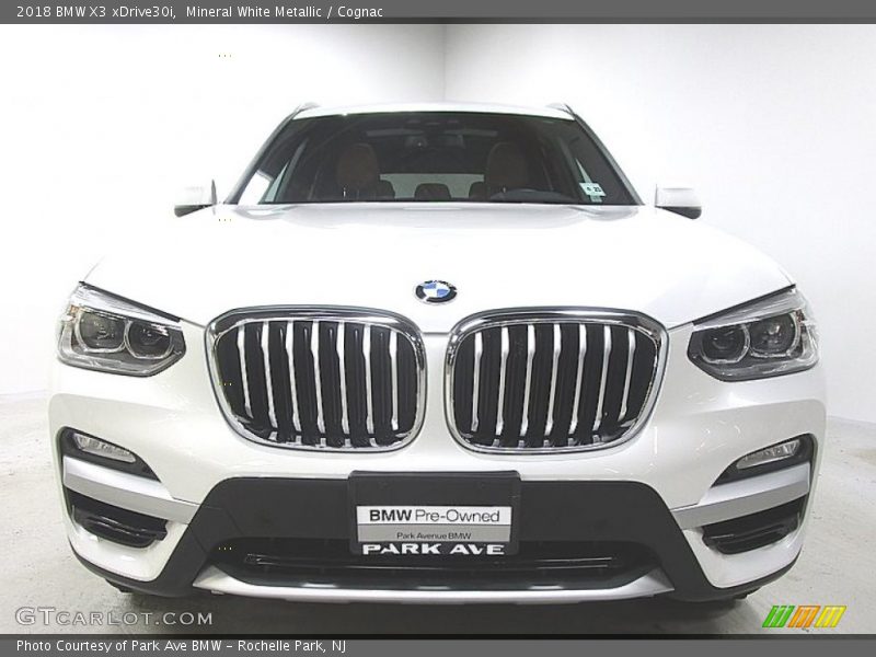 Mineral White Metallic / Cognac 2018 BMW X3 xDrive30i