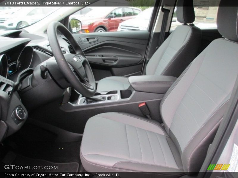 Ingot Silver / Charcoal Black 2018 Ford Escape S