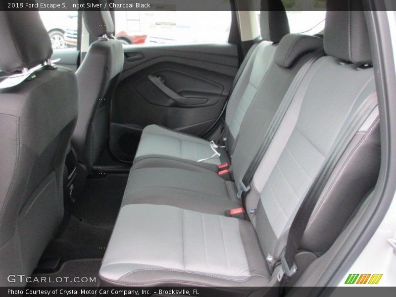 Ingot Silver / Charcoal Black 2018 Ford Escape S