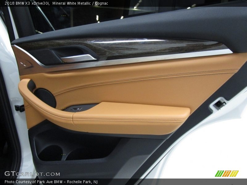 Mineral White Metallic / Cognac 2018 BMW X3 xDrive30i