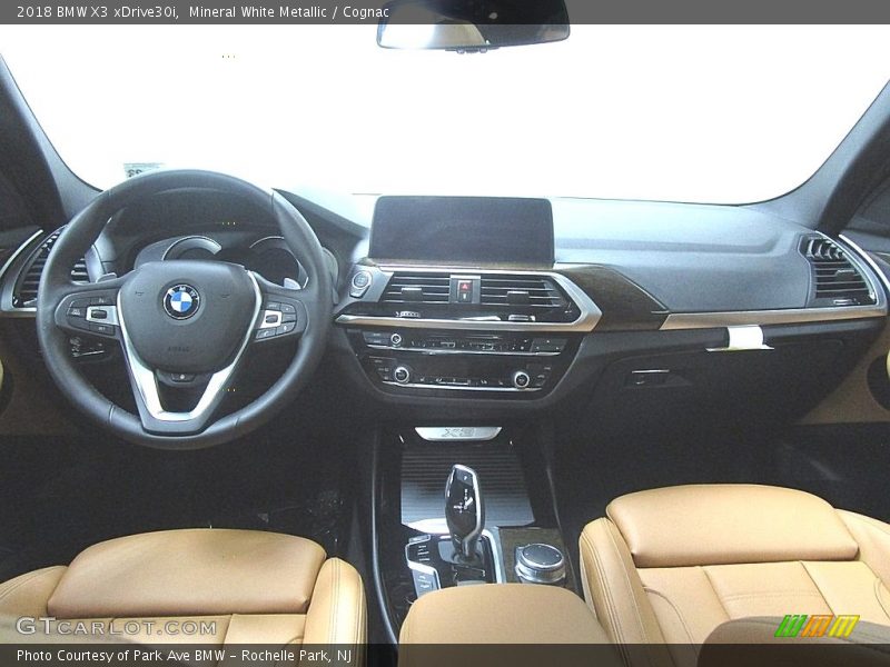 Mineral White Metallic / Cognac 2018 BMW X3 xDrive30i