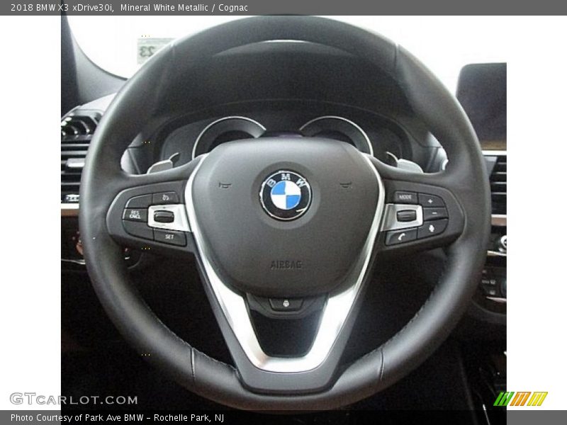Mineral White Metallic / Cognac 2018 BMW X3 xDrive30i