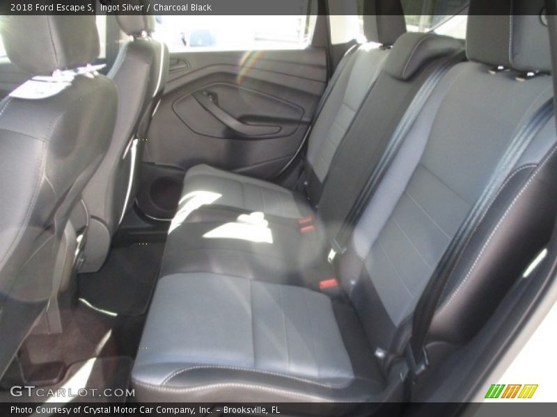 Ingot Silver / Charcoal Black 2018 Ford Escape S