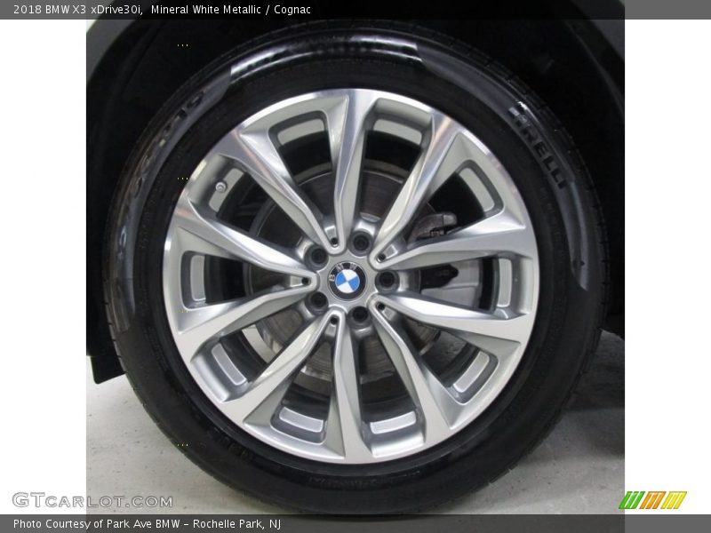 Mineral White Metallic / Cognac 2018 BMW X3 xDrive30i