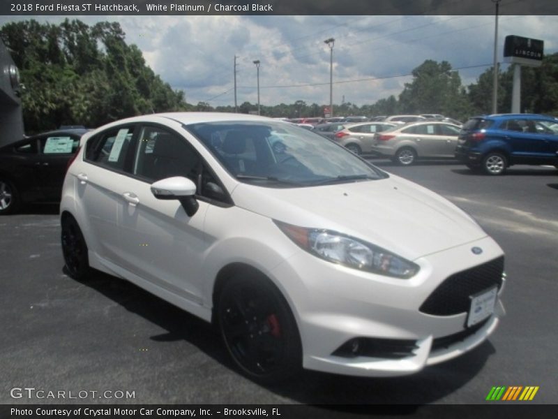 White Platinum / Charcoal Black 2018 Ford Fiesta ST Hatchback