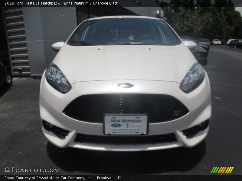 White Platinum / Charcoal Black 2018 Ford Fiesta ST Hatchback