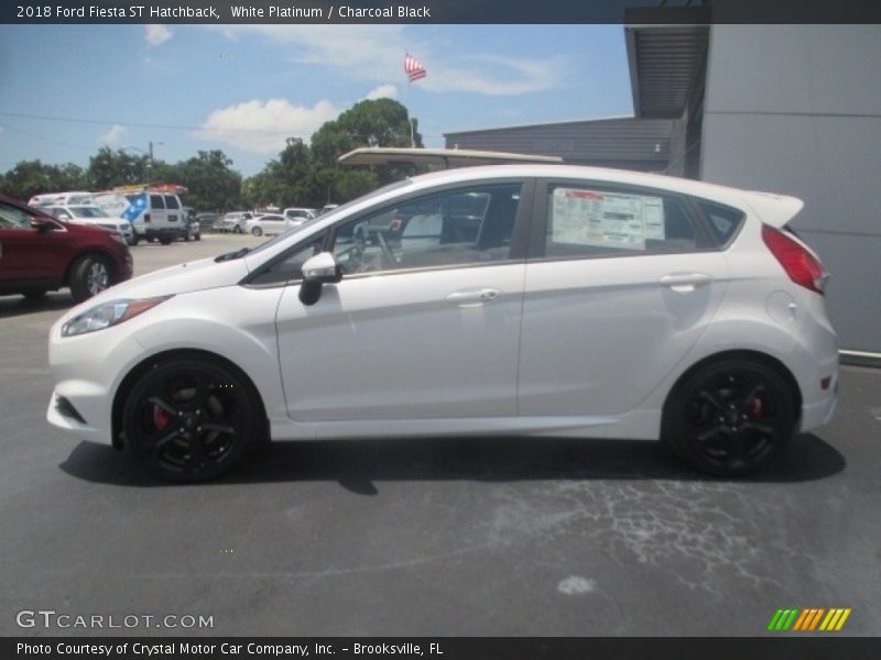 White Platinum / Charcoal Black 2018 Ford Fiesta ST Hatchback