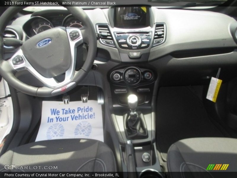 White Platinum / Charcoal Black 2018 Ford Fiesta ST Hatchback