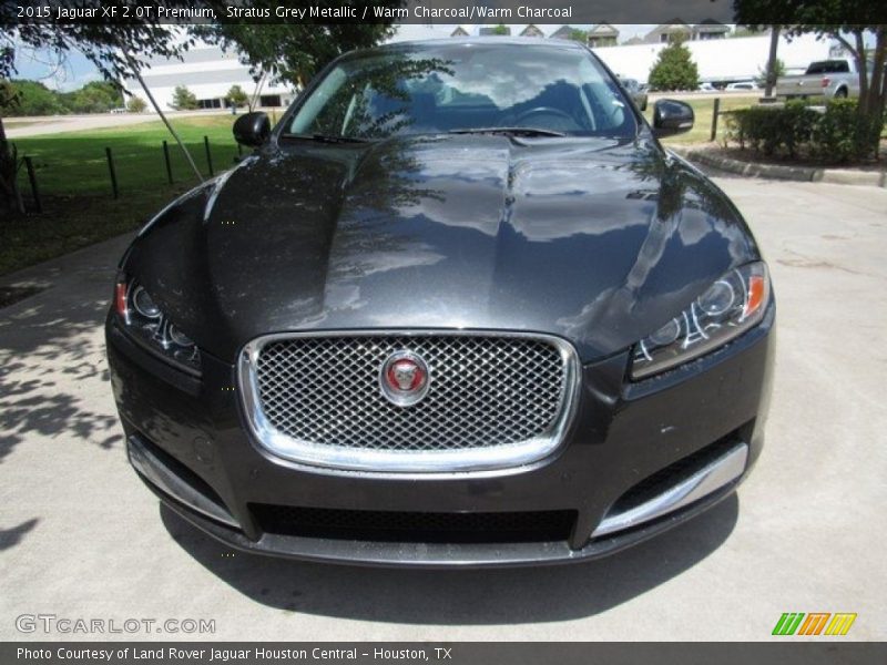 Stratus Grey Metallic / Warm Charcoal/Warm Charcoal 2015 Jaguar XF 2.0T Premium