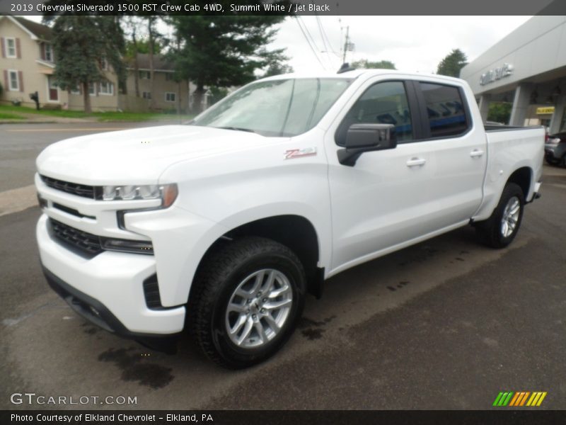 Summit White / Jet Black 2019 Chevrolet Silverado 1500 RST Crew Cab 4WD