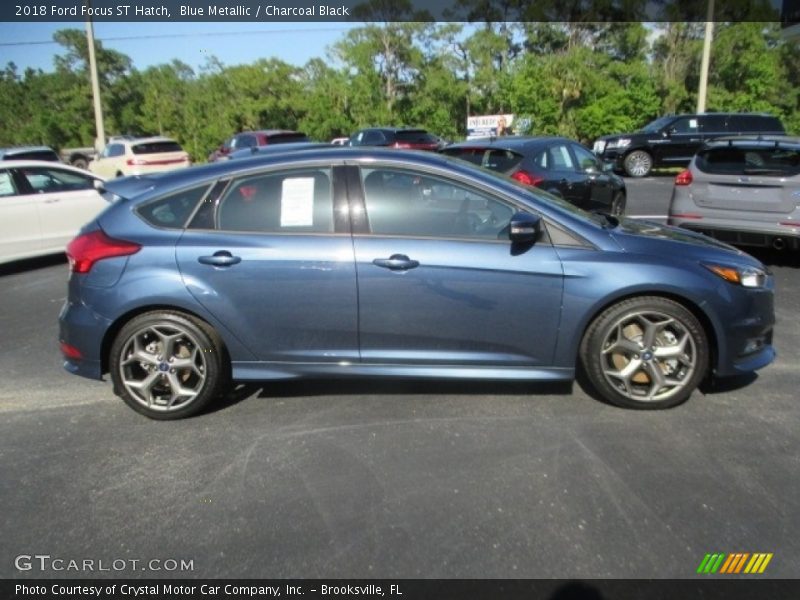 Blue Metallic / Charcoal Black 2018 Ford Focus ST Hatch