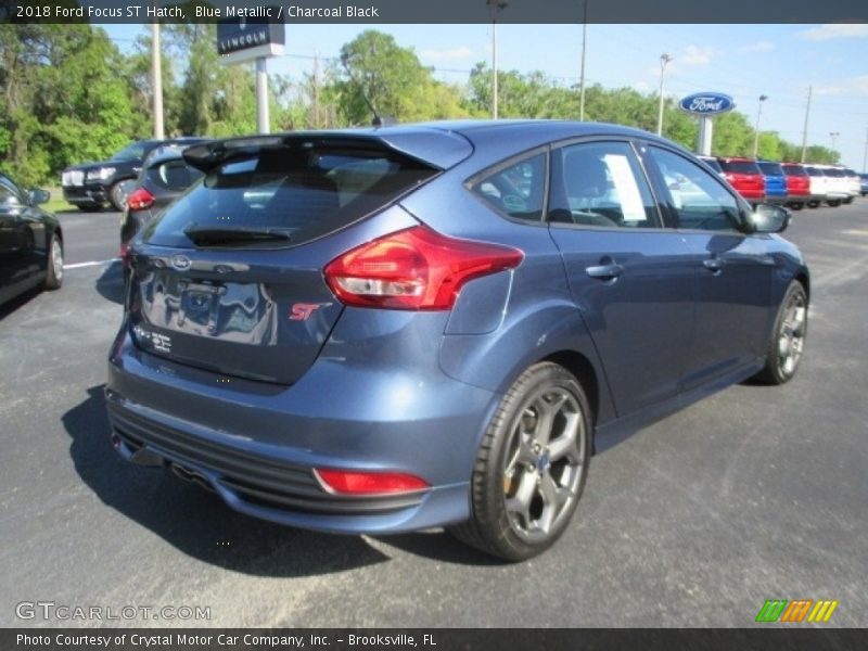 Blue Metallic / Charcoal Black 2018 Ford Focus ST Hatch