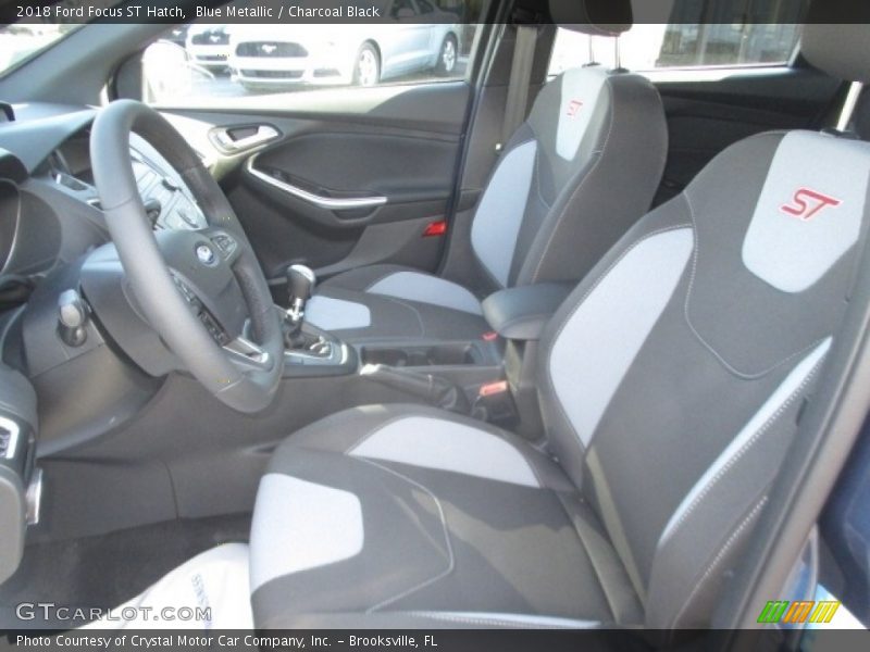 Blue Metallic / Charcoal Black 2018 Ford Focus ST Hatch