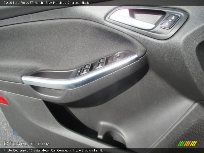 Blue Metallic / Charcoal Black 2018 Ford Focus ST Hatch