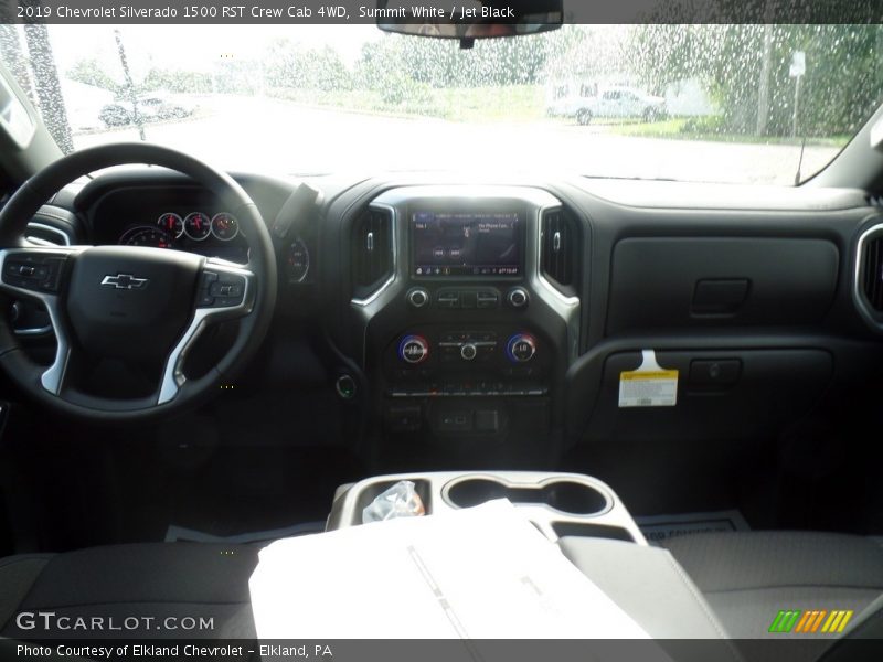 Summit White / Jet Black 2019 Chevrolet Silverado 1500 RST Crew Cab 4WD
