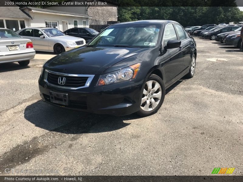 Crystal Black Pearl / Black 2009 Honda Accord EX Sedan