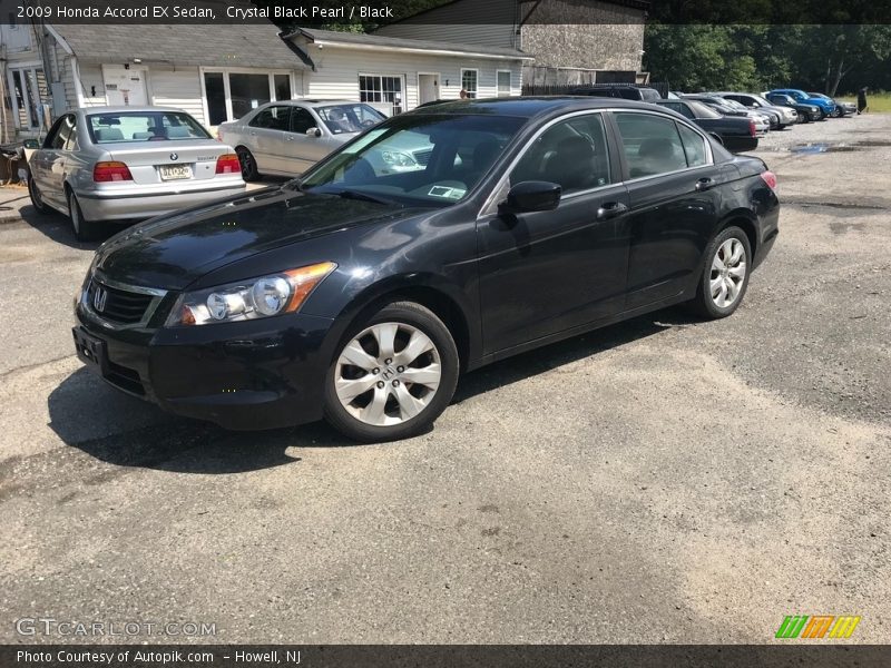 Crystal Black Pearl / Black 2009 Honda Accord EX Sedan