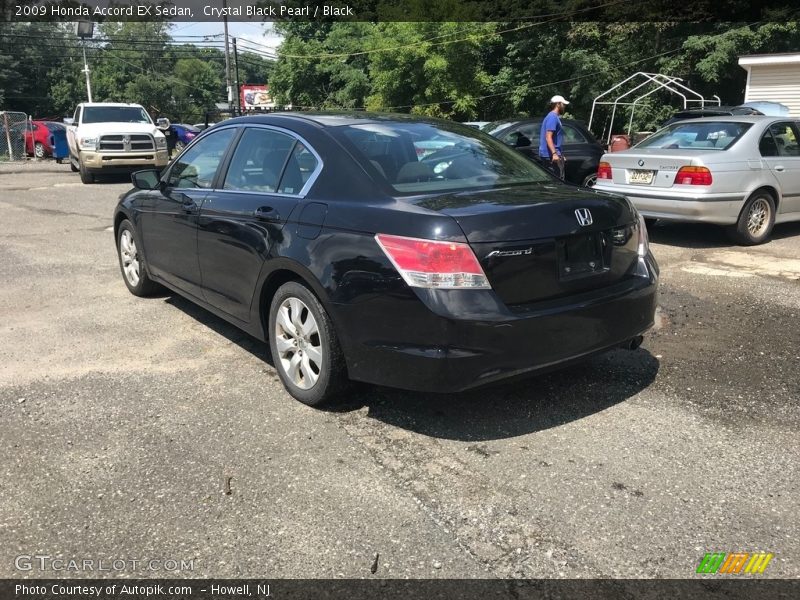 Crystal Black Pearl / Black 2009 Honda Accord EX Sedan