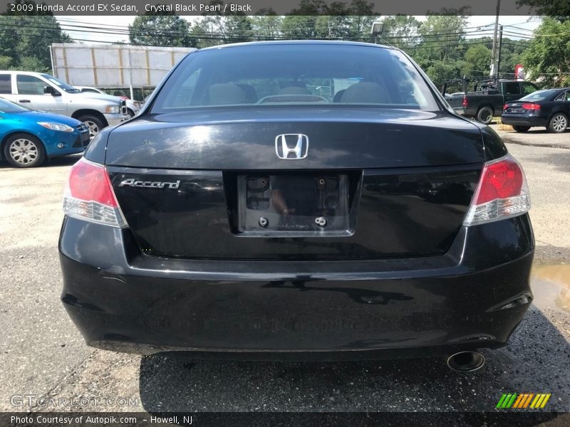 Crystal Black Pearl / Black 2009 Honda Accord EX Sedan