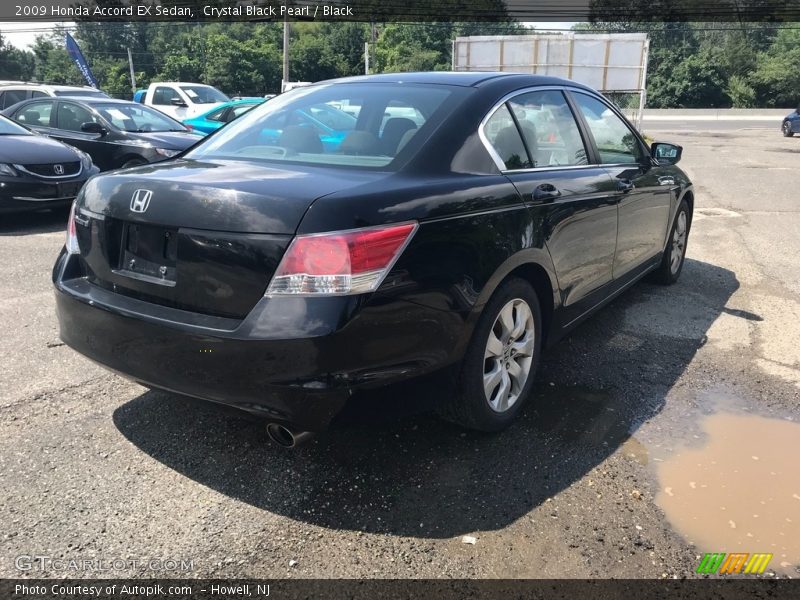 Crystal Black Pearl / Black 2009 Honda Accord EX Sedan