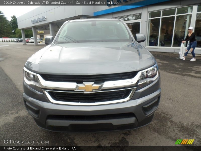 Satin Steel Metallic / Jet Black 2019 Chevrolet Colorado LT Extended Cab 4x4