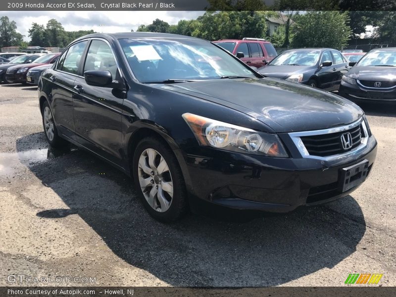 Crystal Black Pearl / Black 2009 Honda Accord EX Sedan