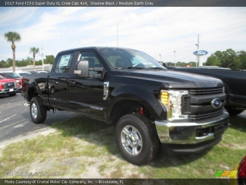 Shadow Black / Medium Earth Gray 2017 Ford F250 Super Duty XL Crew Cab 4x4