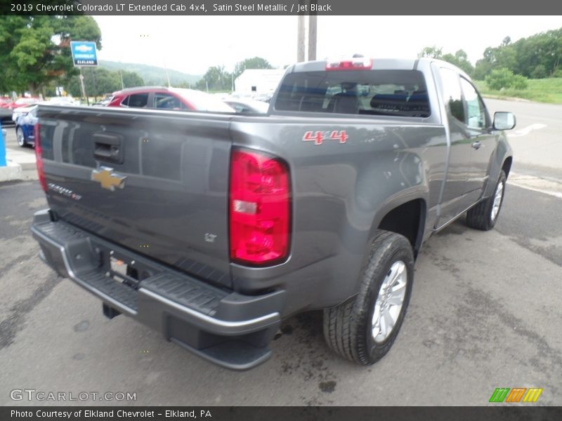 Satin Steel Metallic / Jet Black 2019 Chevrolet Colorado LT Extended Cab 4x4
