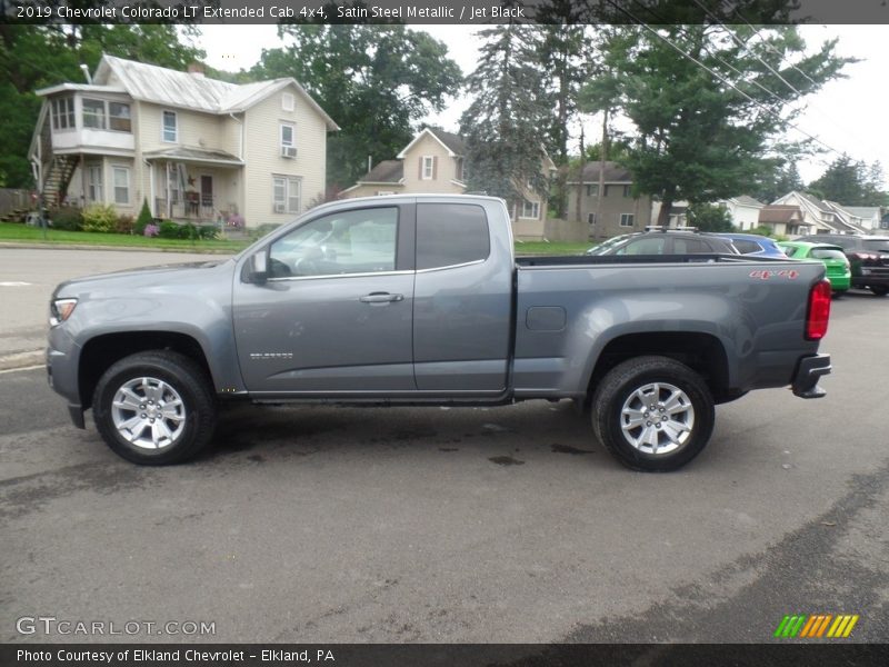 Satin Steel Metallic / Jet Black 2019 Chevrolet Colorado LT Extended Cab 4x4