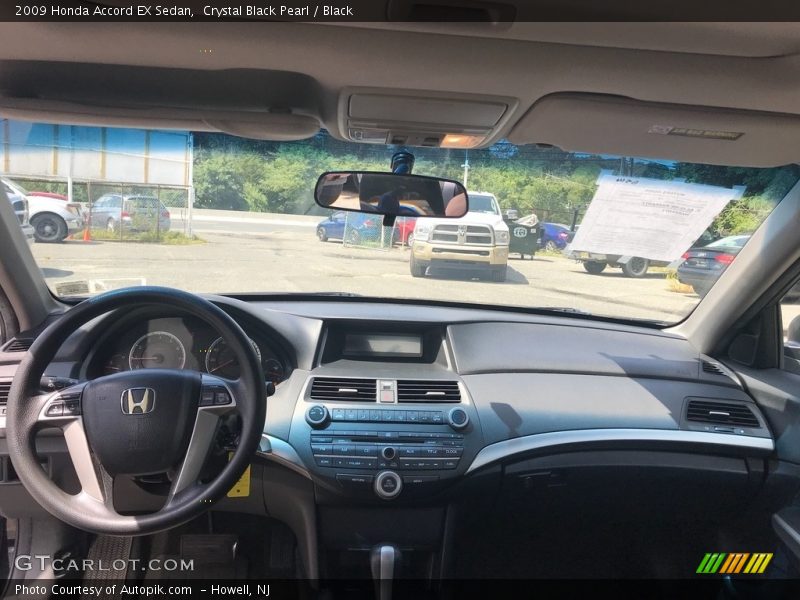 Crystal Black Pearl / Black 2009 Honda Accord EX Sedan