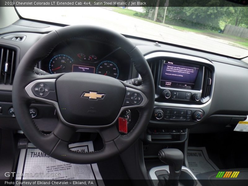 Satin Steel Metallic / Jet Black 2019 Chevrolet Colorado LT Extended Cab 4x4